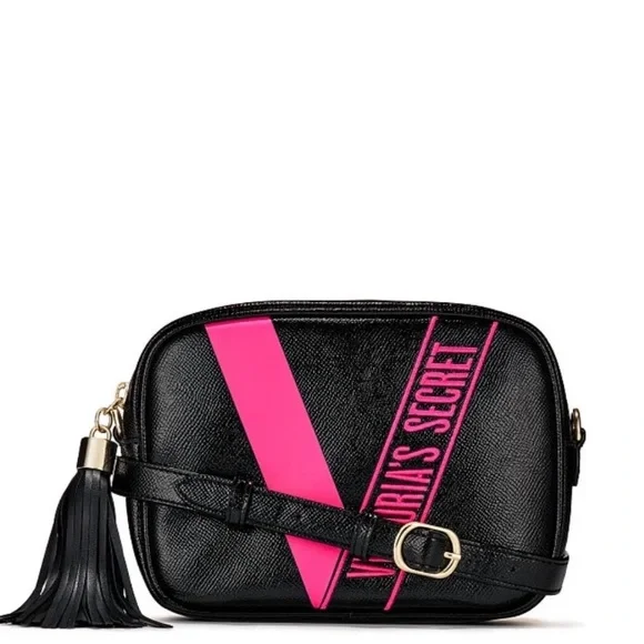 【Victoria's Secret】2色 ★スタッズ V ロゴ クロスバック★ org.jpg